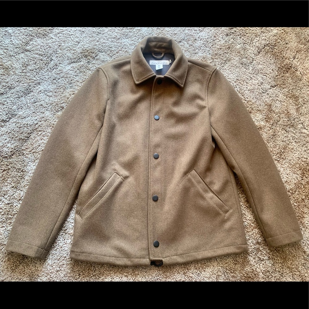 H&M Brown Wool-Blend Coach Jacket - Men’s S